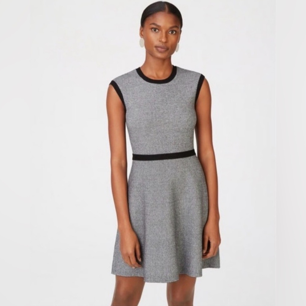 Club Monaco Gray and Black Mini Dress